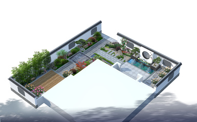 私家庭院設計作品《一》 自然與藝術的和諧共生